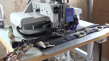 7273CNC heavy duty automatic pattern sewing machine for stitching lashing straps