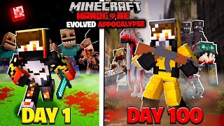 I Spent 100 Days in an EVOLVE PARASITE Outbreak in HARCORE MINECRAFT.....