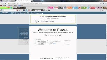 How to login in Piazza