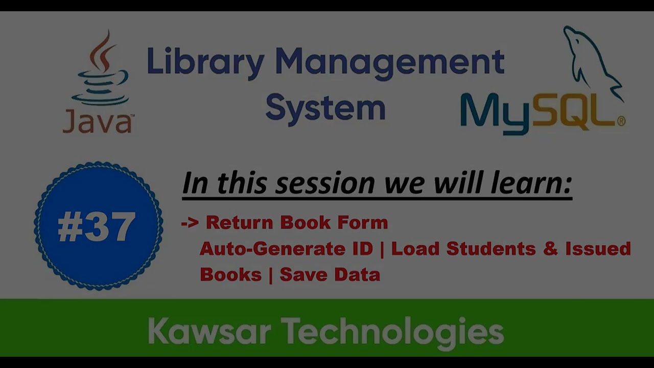 Часть 37 — Библиотечная система Java Swing | Форма возврата книги, автоматическая идентификация и...