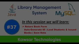 Part 37 - Java Swing Library System | Return Book Form, Auto ID & Load Reference Data to ComboBox