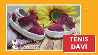 Tênis em crochê - Davi