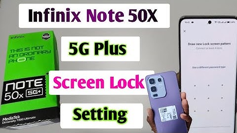 Infinix note 50x Mobile mein screen lock kaise lagaye/How to set screen lock infinix note 50x 5G
