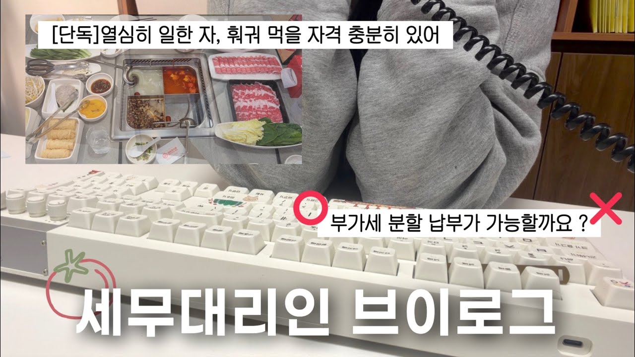 [VLOG] 세무대리인 | 부가세의 소소한 팁 dream | 하이디라오를 초보들끼리 간다면 | 직장인 브이로그