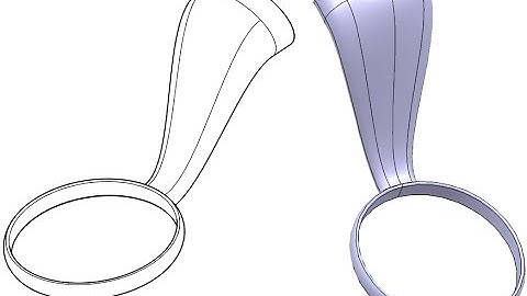 CATIA v5 surface modeling of a cup holder