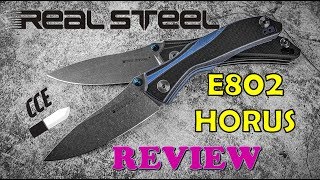 FULL Review of the Real Steel E802 HORUS /  Full-Sized Liner-Lock Folder.  This thing is SPECIAL