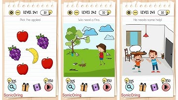 Brain Test Level 241 242 243 244 245 Walkthrough