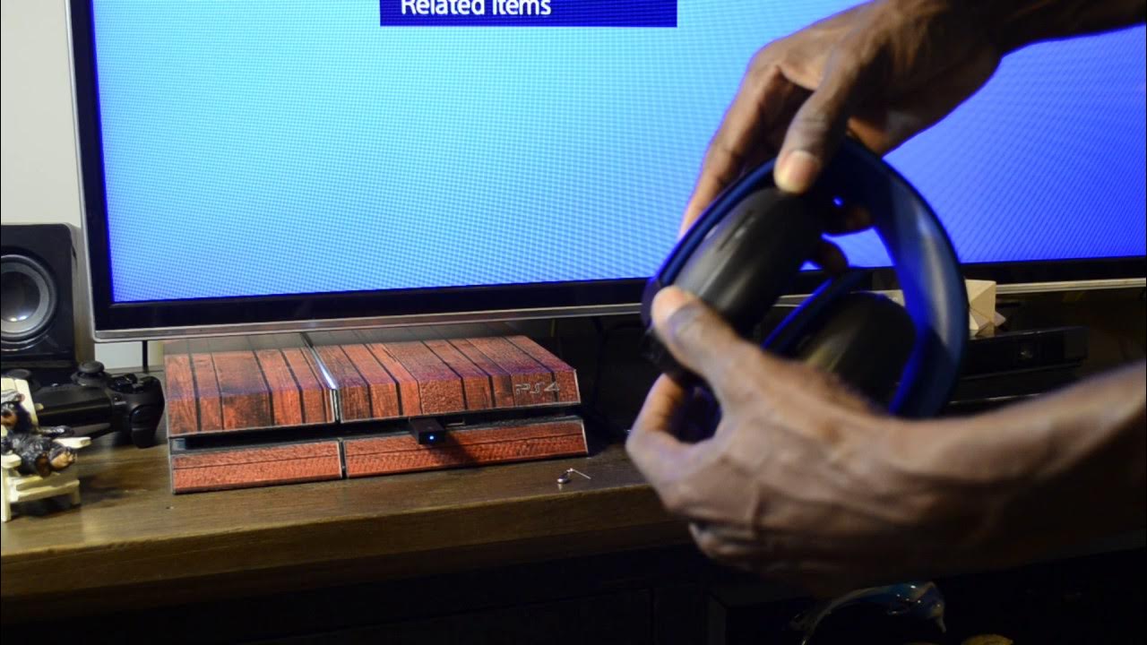 Sony PS4 wireless Gold Headset Adapter pairing how to help YouTube