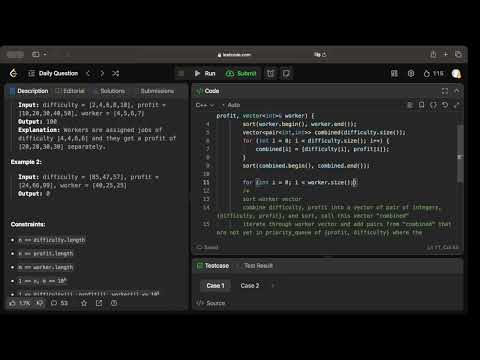 Leetcode 826 - Most Profit Assigning Work [18/6/24]