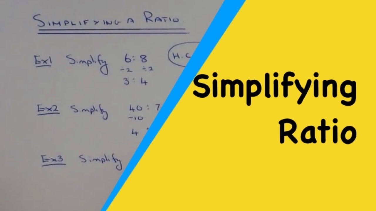 how-to-simplify-a-ratio-to-its-simplest-form-youtube