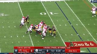 T.J. Watt Dumps Baker Mayfield For The SACK !| Browns Vs Steelers | Week 13, 2019| #NFL