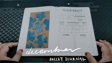 december 2021 bujo flip through | minimal bullet journal