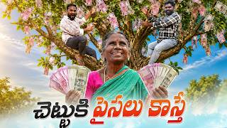 చెట్టుకి  డబ్బులు కాస్తే | Money Tree |  My Village Show | Village Comedy | Gangavva