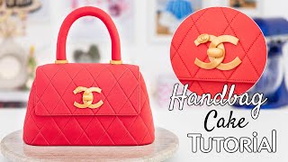 Purseonalize  your DESSERT table with this DIY handbag CAKE
