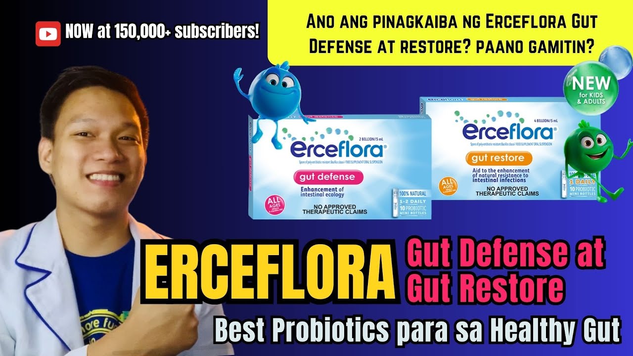 Erceflora Gut Defense at Erceflora Restore | Best Probiotics para sa Healthy Gut