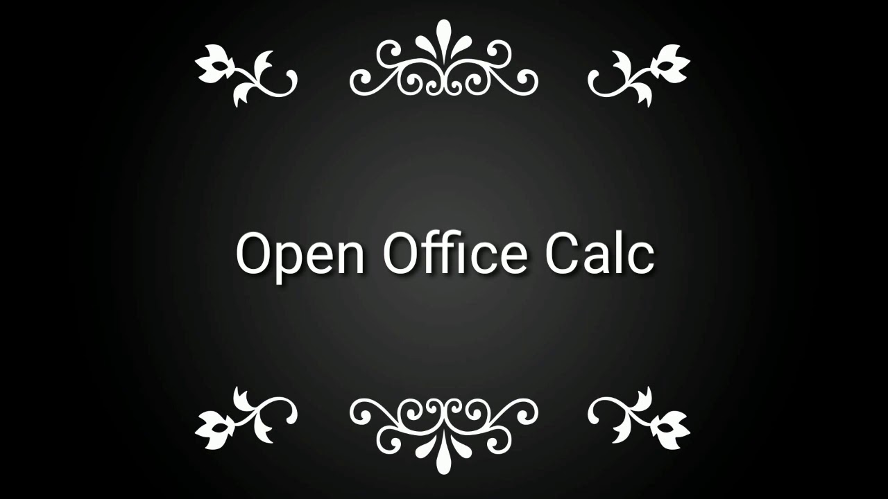 IT 402 - Open Office Calc - Referencing other sheets
