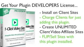 1-Click Video Site Builder PRO - Developers' License
