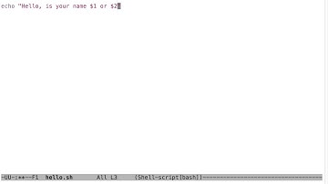 Shell Script Basics: positional parameters