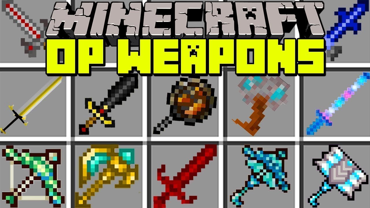 Minecraft OVERPOWERED WEAPONS MOD | CONTROL GRAVITY AND INVINSIBLE ...