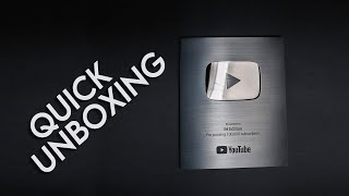 Quick Unboxing Silver Play Button - Ih Edition Cinematic