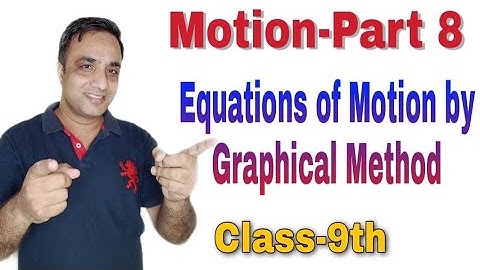 (Motion: Part-8)Equations of Motion by Graphical Method/Chapter-8 Motion of 9th Class