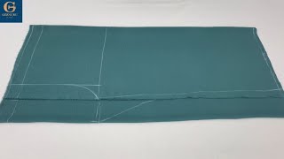 Sewing Comfortable and Loose Trousers for Size 38 | Practical Cutting with 110 cm Aerobin Fabric screenshot 2