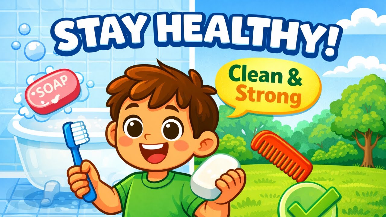 How to Stay Healthy! 🧼 My Healthy Habits & Personal Hygiene | Primary Health Lesson