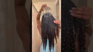 Mission to tailbone length accomplished🌷  #naturalhair #longhairgrowthtips