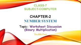 Chapter 2 Number System Part 12 Class 7