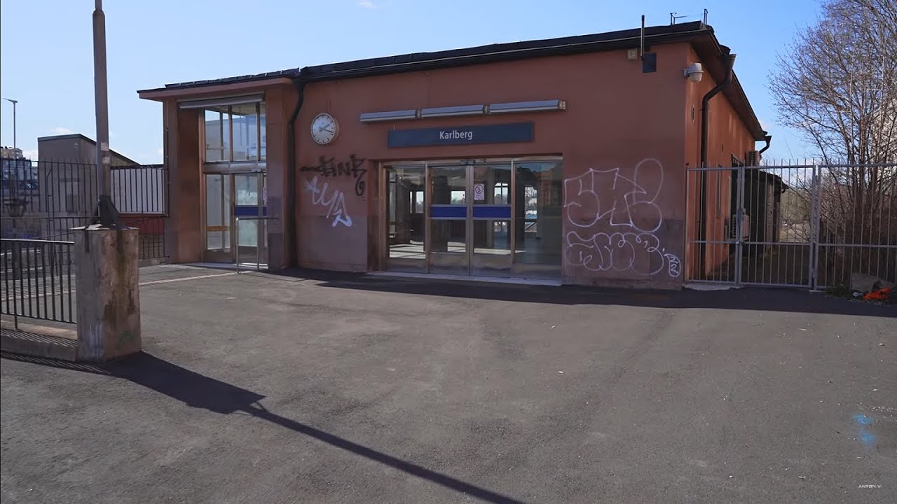 Sweden, Stockholm, 10 min walk from abandoned train station Karlberg