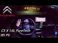 2022 Citroen C5 X 1.6L PureTech 180 181 PS TOPSPEED NIGHT POV DRIVE FREIBURG (60 FPS)(GPS)