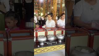 Offering Alms to Buddhist Monks 🙏 #shots