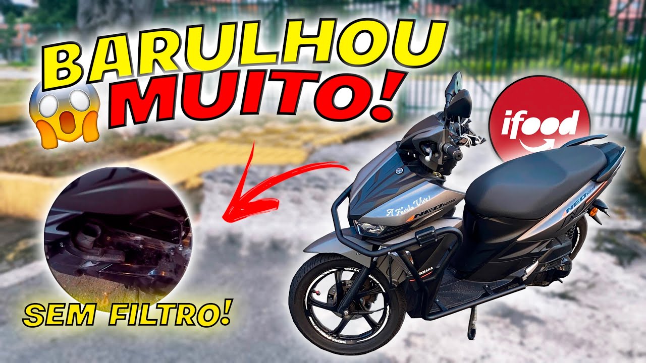 TIREI O FILTRO DA YAMAHA NEO NAS ENTREGAS E ME SURPREENDI! *mudou muito!* ‹ Henrique Vedovato ›