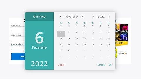 PCSoft WEBDEV - Componente MC DatePicker - Date