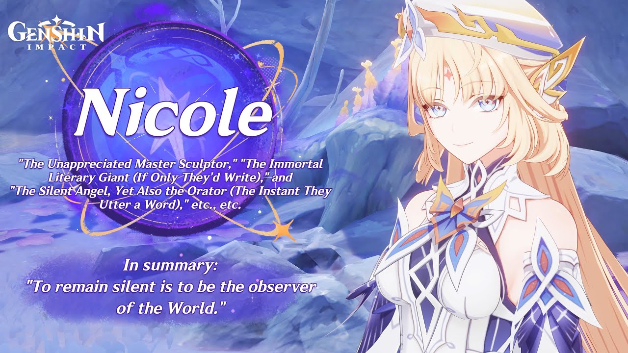 Nicole | Genshin Impact 4K (Japanese Dub)