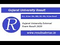 How To Check Gujarat University Result 2021 | B.A., B.Com. BSc, BBA, MA, MSc, M.Com Result 2021