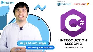 Introduction to C# | Lesson 2 - 7. Konversi Tipe Data
