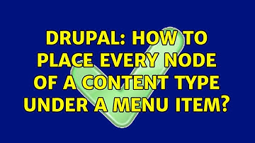 Drupal: How to place every node of a content type under a menu item?