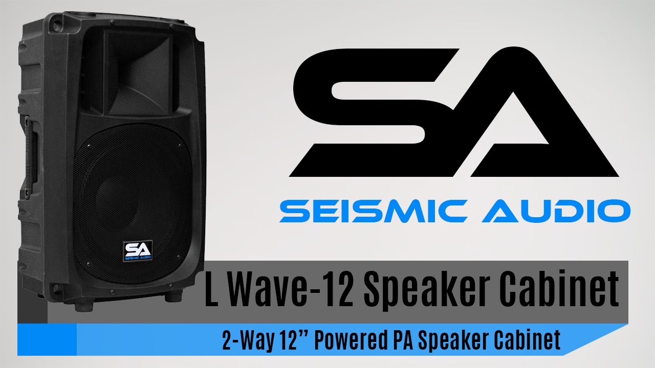 Seismic Audio L Wave-12 Powered Speaker Cabinet (Official)