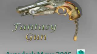 Maya  Modelling Fantasy Gun- Part 1