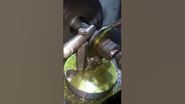 Milling cutter attachment on lathe machine #shorts