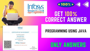 Programming Using JAVA | Infosys springboard Assessment Answer #infosys #answer #certification
