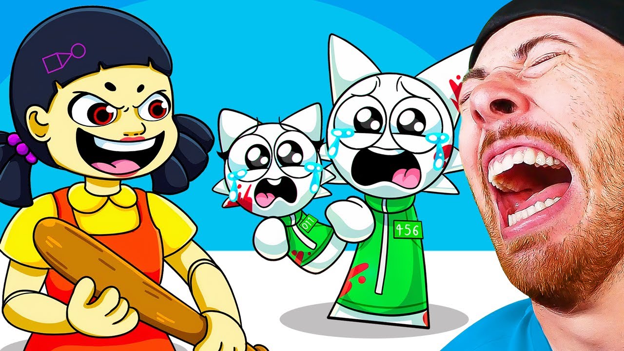 DO NOT LAUGH Sprunki vs Squid Games 2 Animation! (Funny Animations)