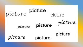 Sight Word - picture