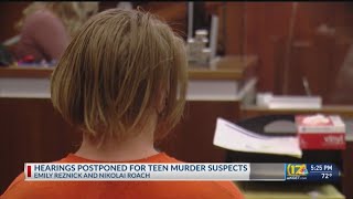 Hearings for 2 teens accused of murder postponed a third time