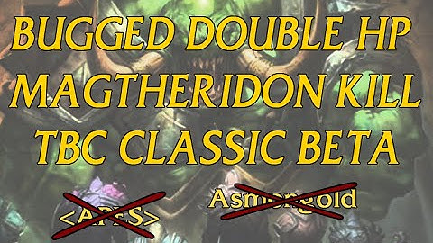 World First and Only TBC Classic Beta Pre-Nerf Magtheridon Kill