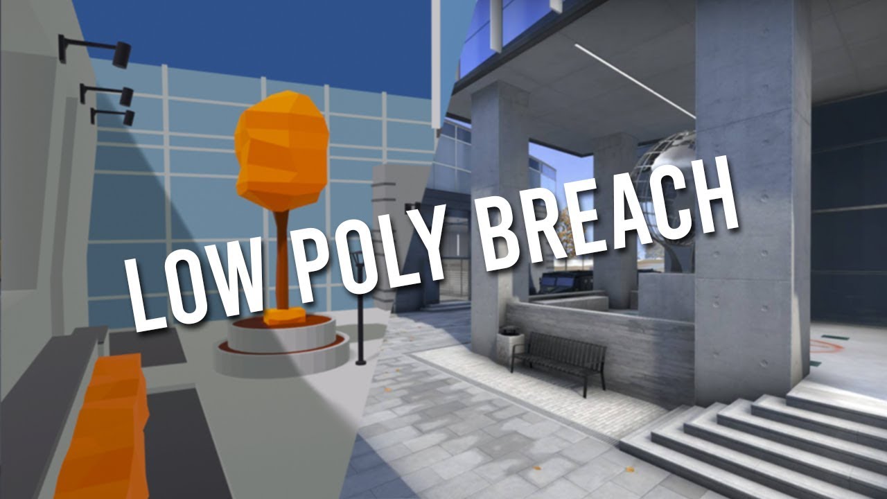 Breach [CSGO MAP] Low Poly SpeedArt | Blender + Photoshop - YouTube
