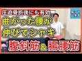 【第二のコルセット】圧迫骨折後の痛みや姿勢不良解消に欠かす事の出来ない腹斜筋と腸腰筋の椅子トレーニング