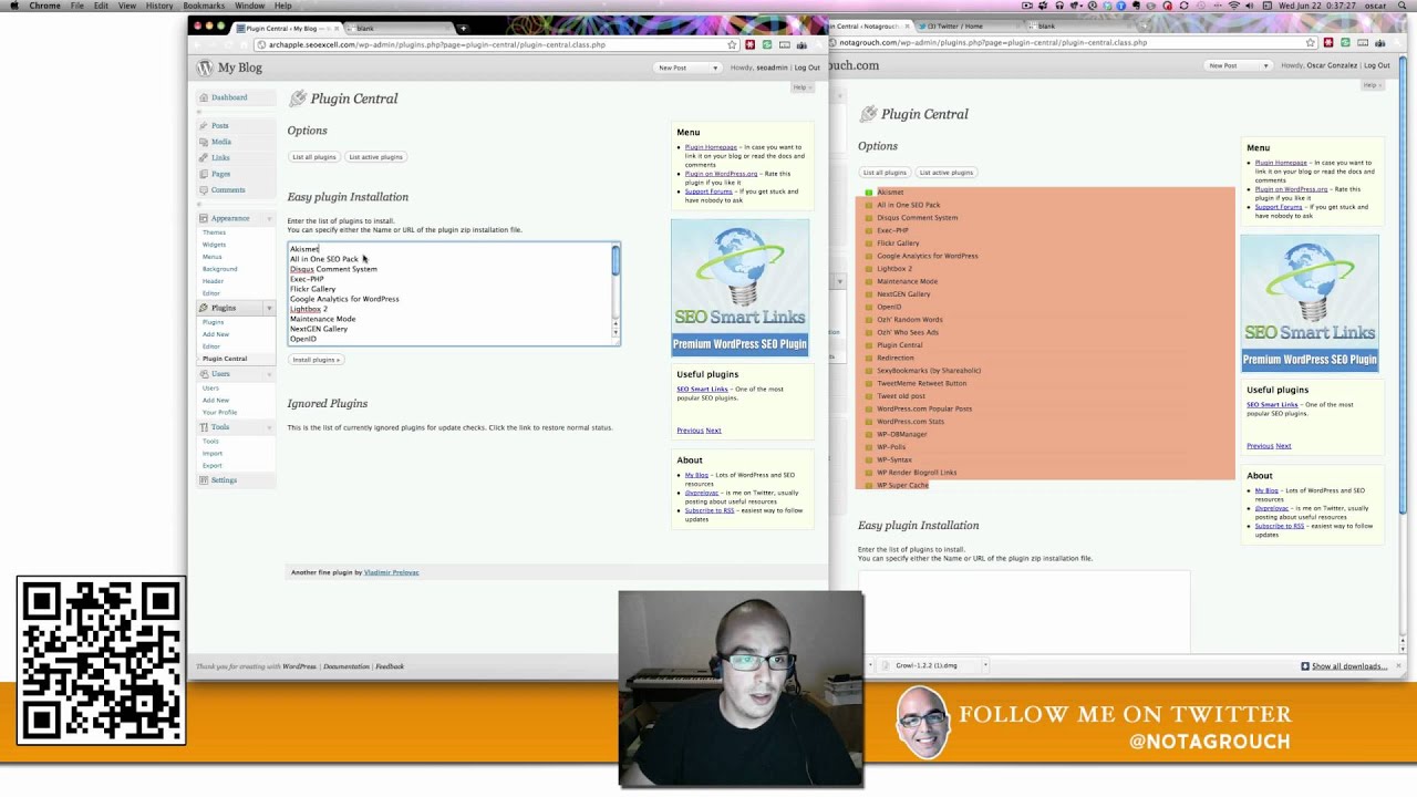 Installing a group of plugins on WordPress at once - YouTube