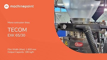 TECOM EXK 65/30 Mono extrusion lines | TECOM Machines